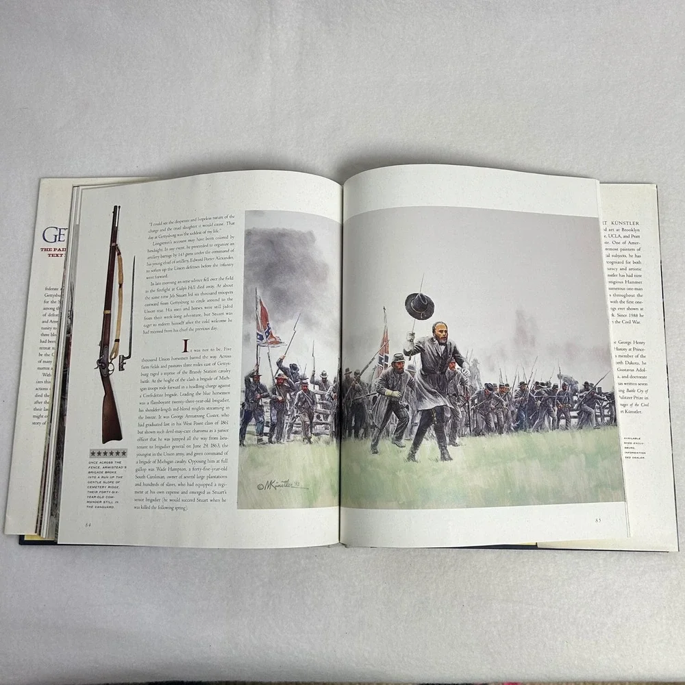 History Art Gettysburg Mort Kunstler James McPherson Hardcover‎ Civil War Book